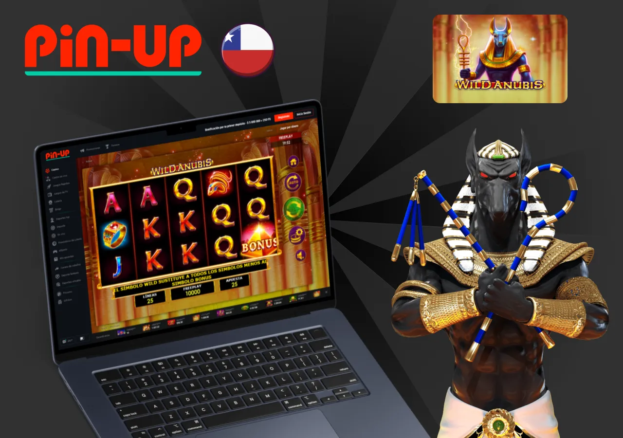 Tragamonedas Wild Anubis en Pin-Up Chile